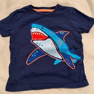 Mini Boden S/s shark shirt  - 2T
